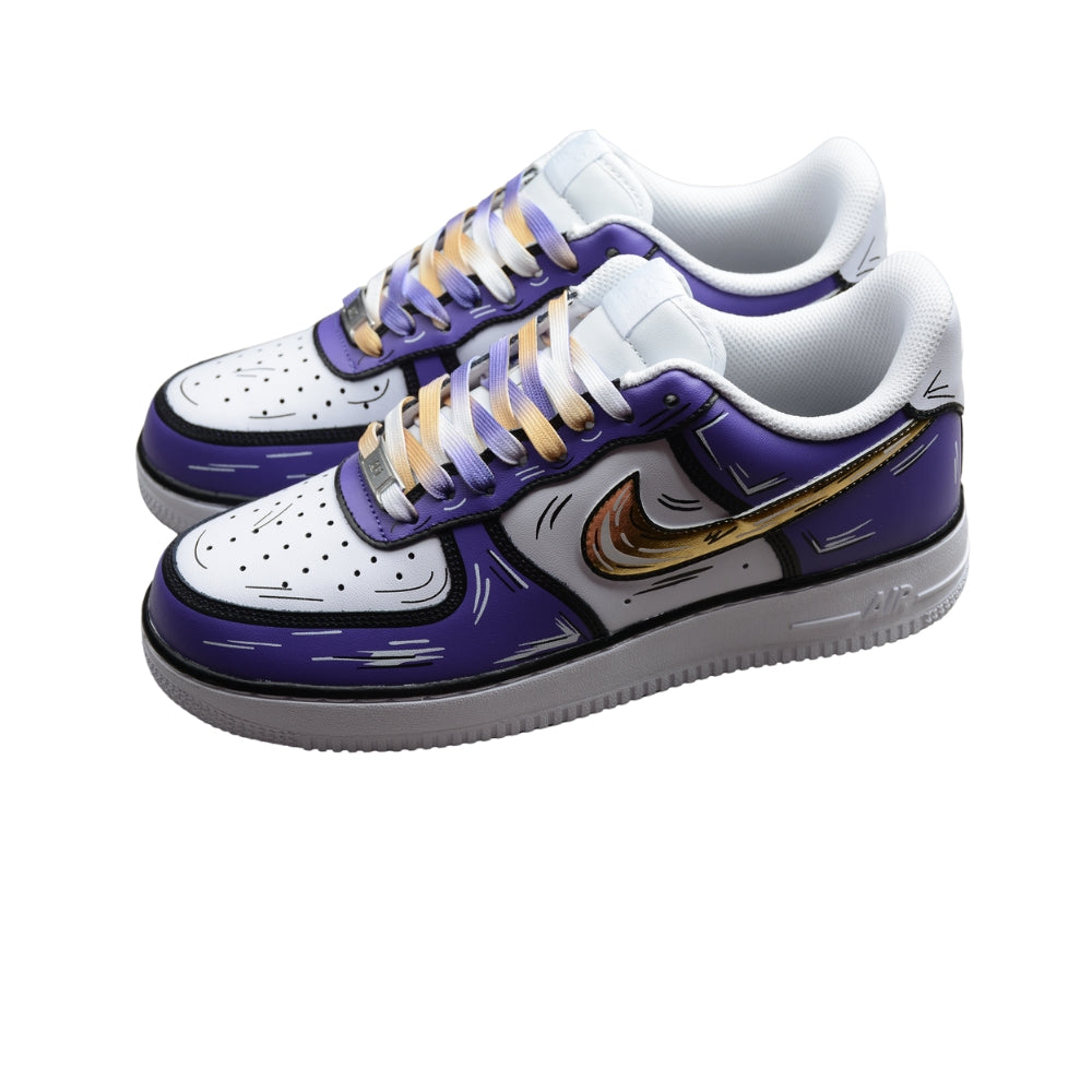 NEW AIR FORCE 1 PURPLE AND GOLD