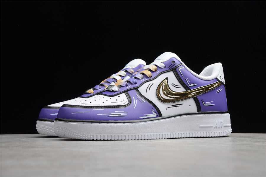 NEW AIR FORCE 1 PURPLE AND GOLD